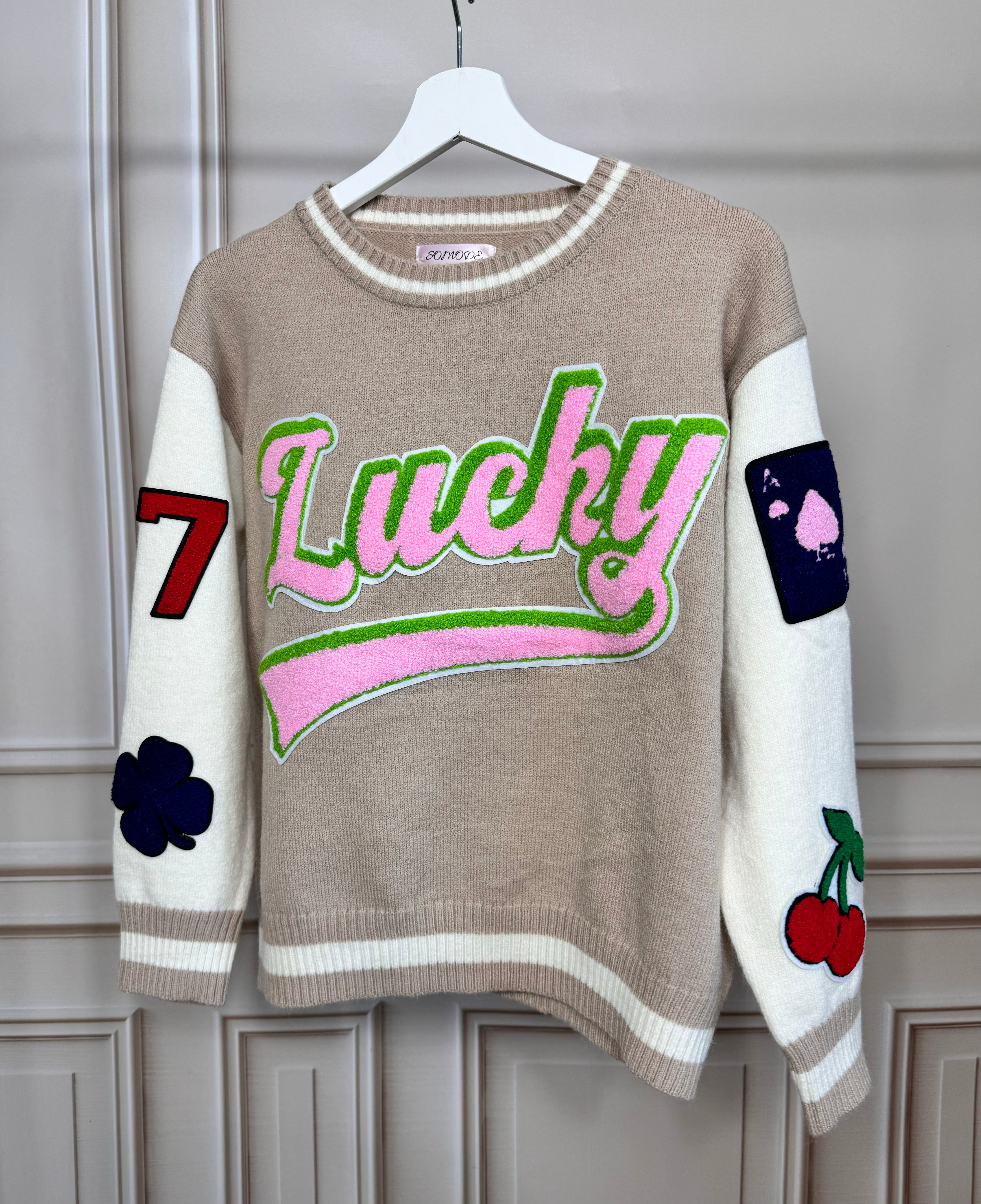 Felpa lucky con patch