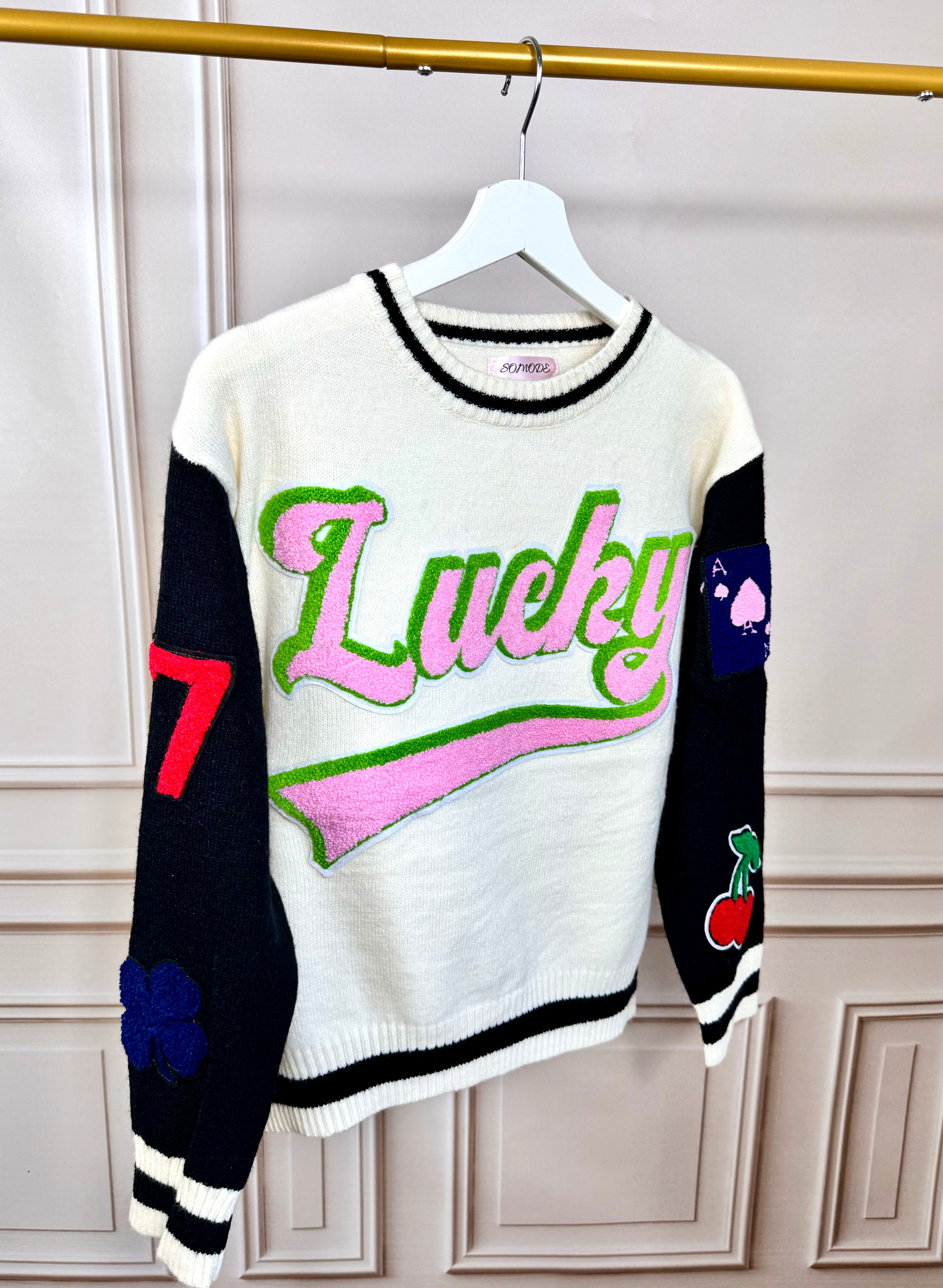 Felpa lucky con patch